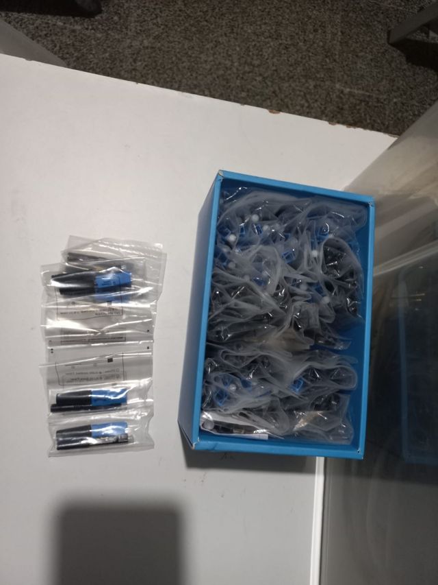 Conector rapido de fibra optica