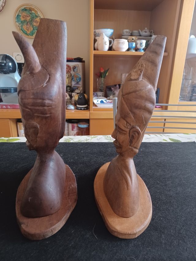 Coppia sculture indonesiane