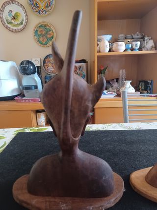 Coppia sculture indonesiane