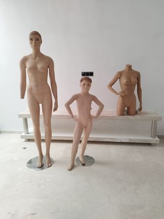Maniquíes surtidos hombre, mujer y niño 