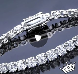 Pulsera riviere moissanitas 