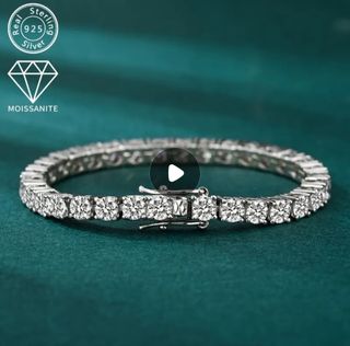 Pulsera riviere moissanitas 