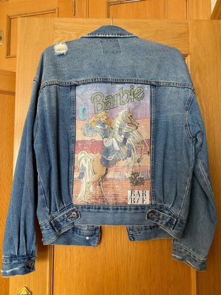 Cazadora vaquera Barbie S Oversize Pull  Bear