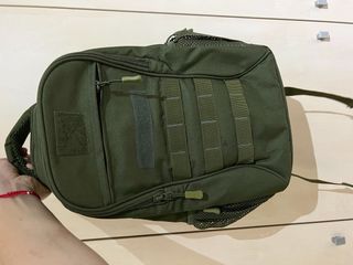 mochila verde para montaña o airsoft 