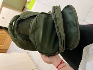 mochila verde para montaña o airsoft 