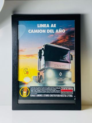 CAMIÓN RENAULT AE CUADRO PUBLICIDAD ANTIGUA