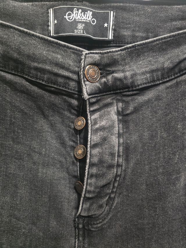 VAQUERO PITILLO DESGARRADO, SIKSILK - L