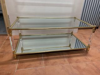 Mesas salon cristal