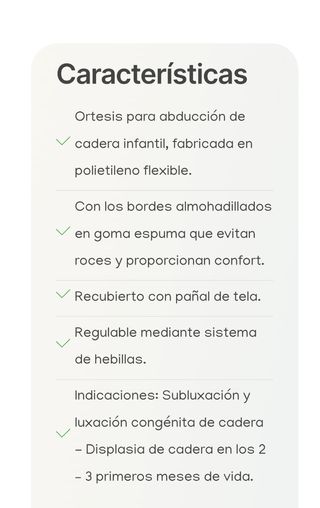 Pañal FREJKA férula cadera bebes