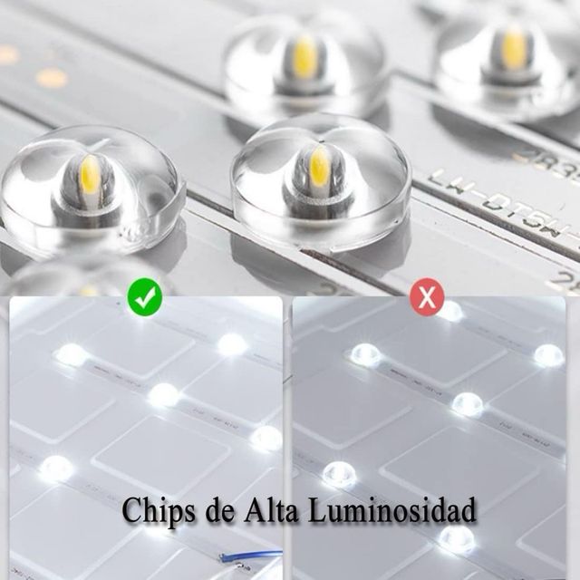 Pack de 6 Paneles Empotrar techo 60x60 cm