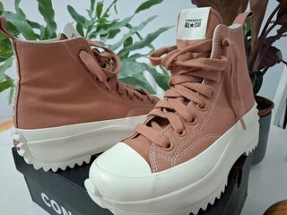 Zapatillas converse altas color coral