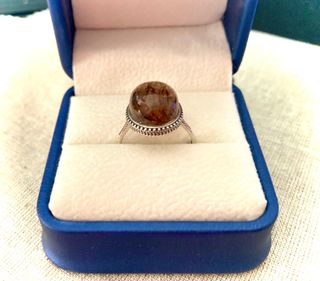 Anillo de Rutilo Dorado en Plata I