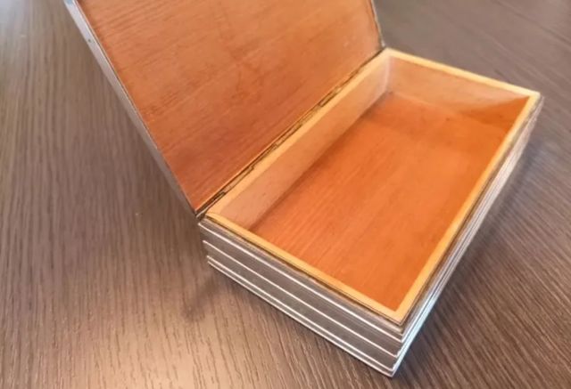 Antigua Caja - Joyero Alpaca Plateada.