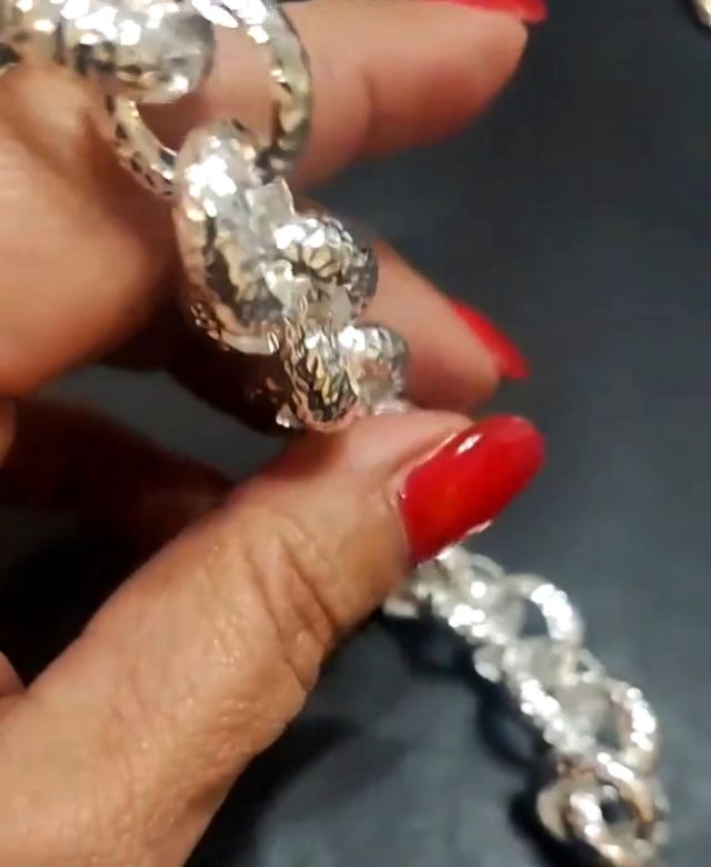 Pulsera Eslabones Anudados Plata