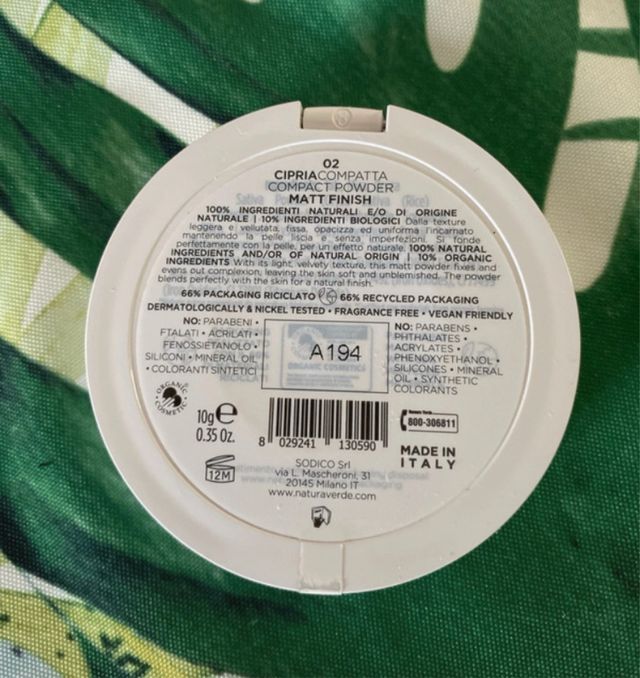 Naturaverde cipria bio organic