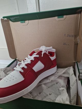Bambas Lacoste Roja y blancas a estrenar