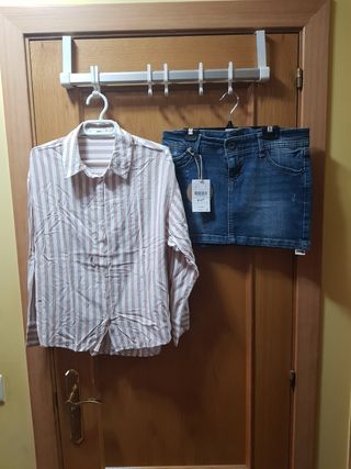 Lote camisa talla S y falda talla 40