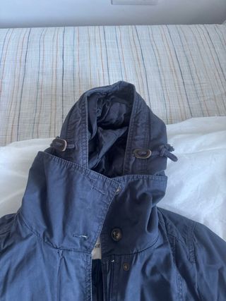 Chaqueta larga azul marino