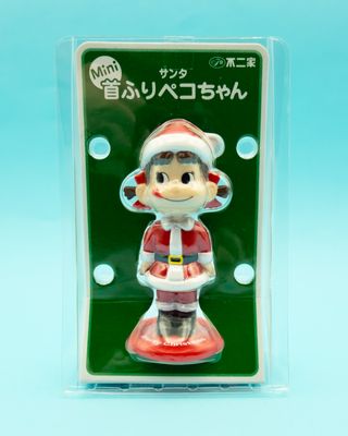 Figura bobblehead Fujiya Japan Peko-chan Navidad
