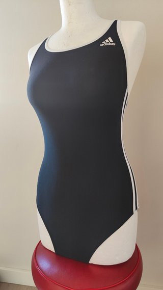 Bañador NUEVO Adidas negro blanco S 36