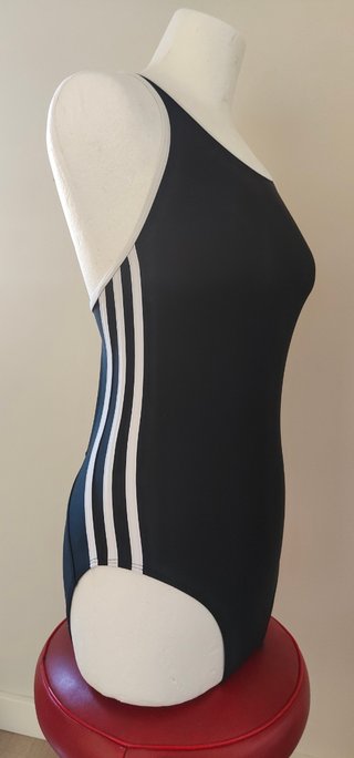 Bañador NUEVO Adidas negro blanco S 36