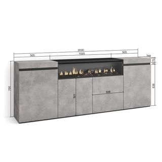 Aparadores para salón con chimenea🤩