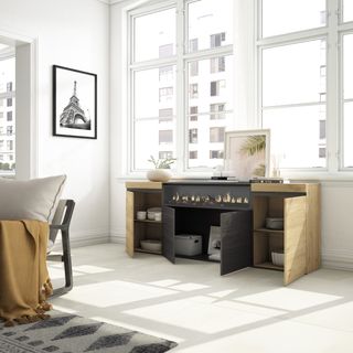 Aparadores para salón con chimenea🤩