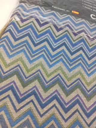 Juego de 2Cortina beig y grana,lista para colgar