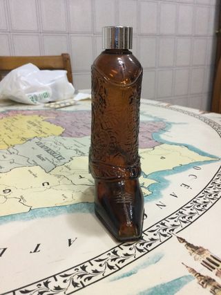 Frasco decorativo colonia AVON en forma Bota