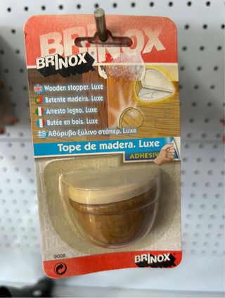 Tope de puerta de madera