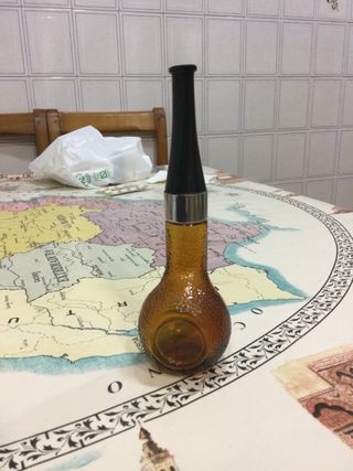 Frasco decorativo colonia AVON pipa