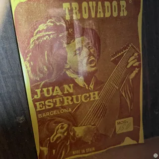 Guitarra Juan Estruch travador modelo 150