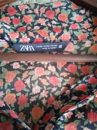 Camisa fluida flores mulher xl