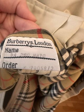 Gabardina Burberry vintage. Hombre.