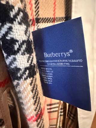 Gabardina Burberry vintage. Hombre.