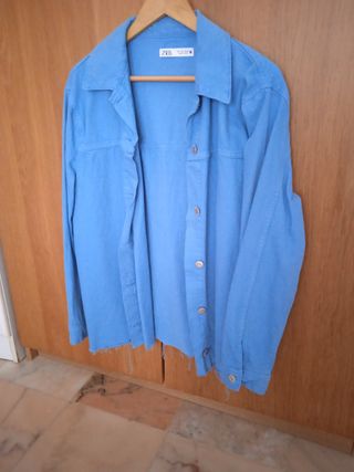 Camisola tipo denim azul