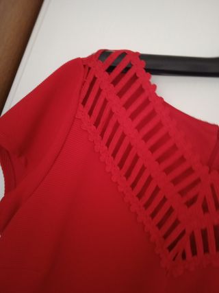 Vestido vermelho Cortefiel XL