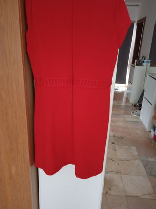 Vestido vermelho Cortefiel XL