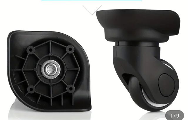 2 packs ruedas para maletas plástico duradero