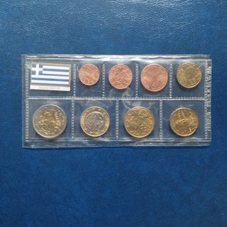 GRECIA MONEDAS EURO SERIE 8 VALORES SC