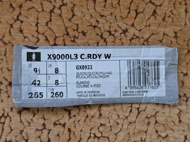 Adidas X9000L3 Cold.RDY n42 sin estrenar