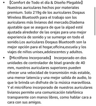 Auriculares bluetooth doqaus