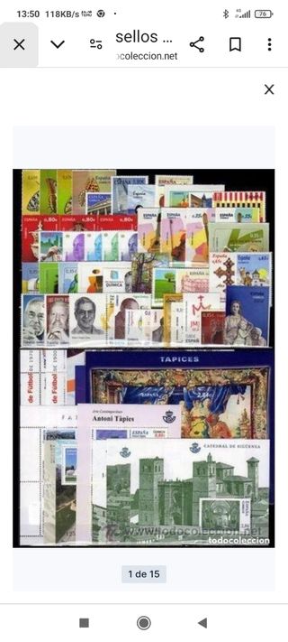 AÑO 2.011 Y 2.012 SELLOS ESPAÑA NUEVOS