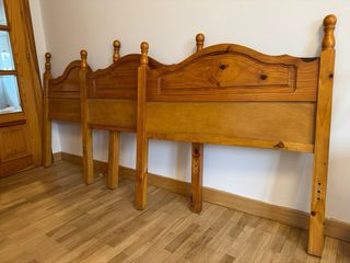 Cabeceros madera de pino cama 90cm