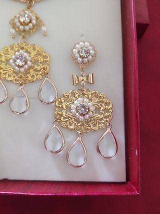 Aderezo fallera niña cristales