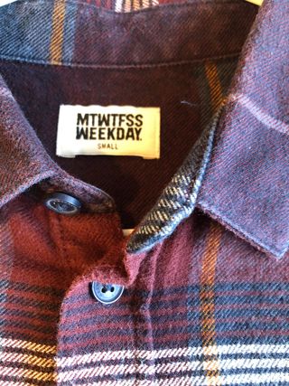 Camicia Uomo Weekday Leggermente Felpata Tg S