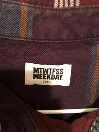 Camicia Uomo Weekday Leggermente Felpata Tg S