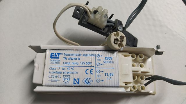 Transformador seguridad a 12v
