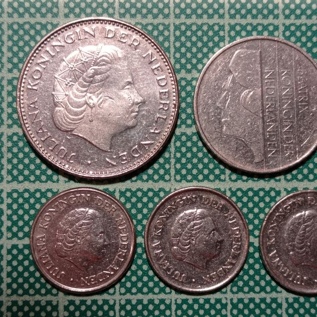 Monedas holandesas años 70 y 80
