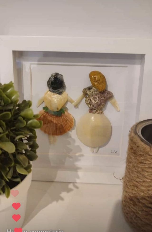 Cuadros de conchitas y caracolas